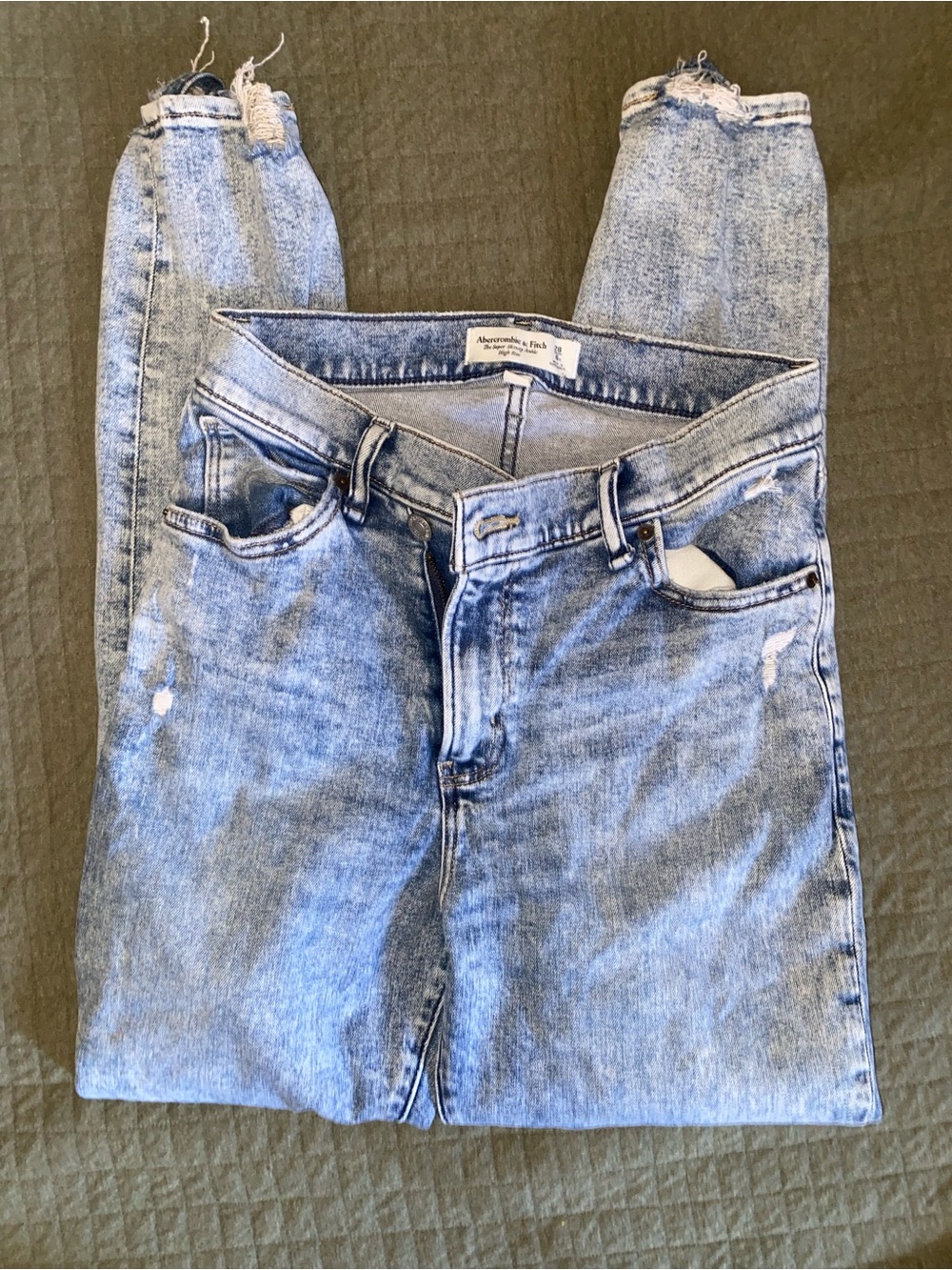 Abercrombie super skinny ankle high rise